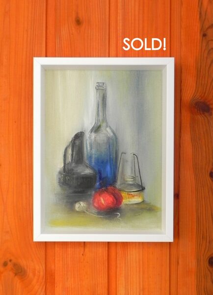 "Still Life with red aple". Sold! 2023