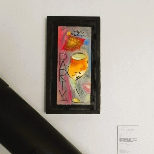 "Let's party!". 38x20,5cm. Not for sale!