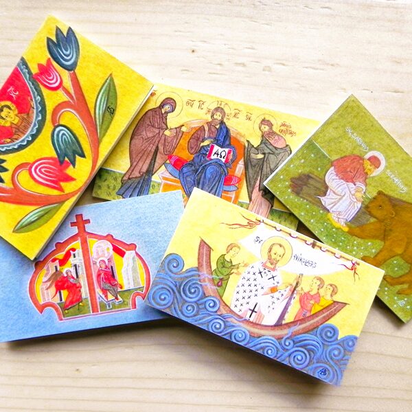 Hand-painted cards with a Christian theme - for sale! 15 Eur