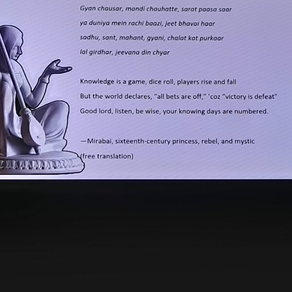 The lectures were accompanied by pictures!