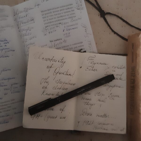 I brought 3 things with me - books and a notebook!