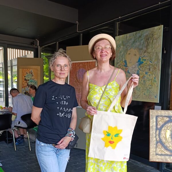 TOTE BAG, painted with me! 23.07.25.