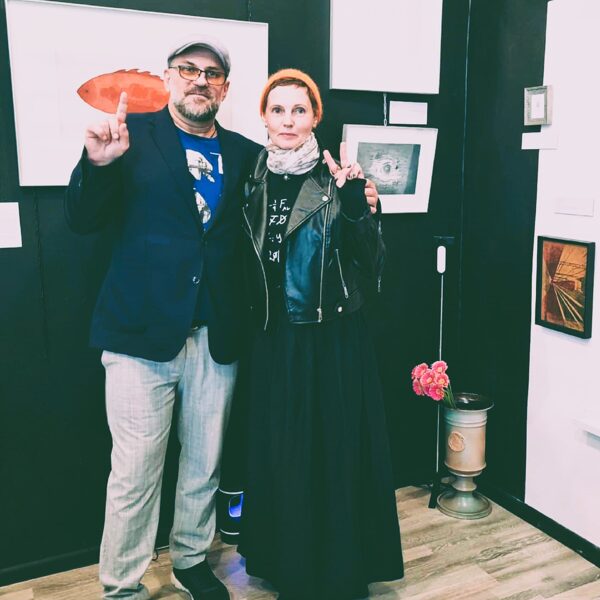 With artist DZINTARS KALNIŅŠ!