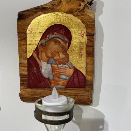 "Mercy of the heart" Icon of the Mother of God. 25x13cm. 