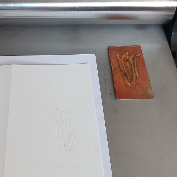 Reljefdruka no kologrāfijas plates