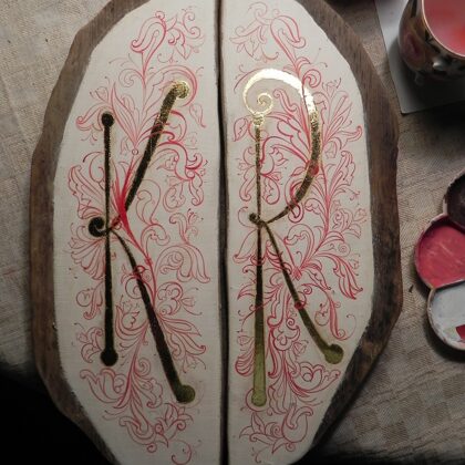 Work on painting is started