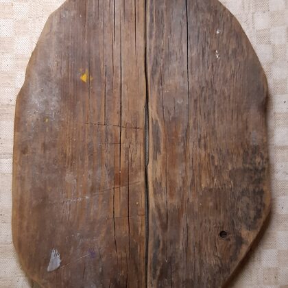 Old wooden boards from cabbage frmentation barel