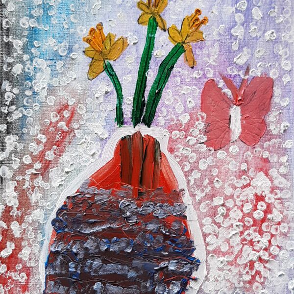 Mixed media on paper. 13.04.2024.