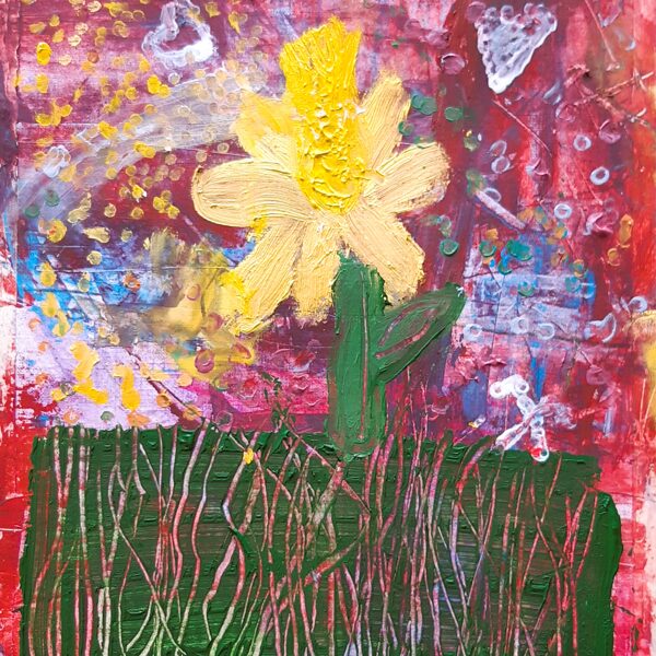 Mixed media on paper. 13.04.2024.