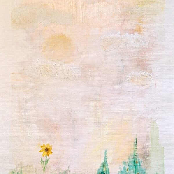 18.04.2026. We learn to paint by mixing different textured paint on paper.