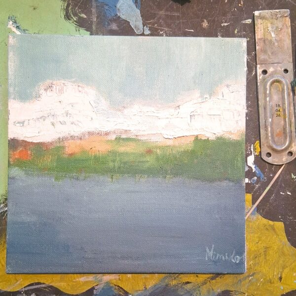 18.04.2026. How to paint mountains? Oil on canvas.