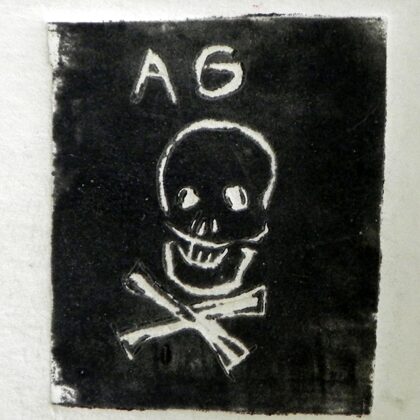 linocut, author - boy, 8 y.o.