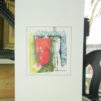 Grafika - monotipija, rapitogrāfs.