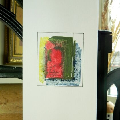 Grafika - monotipija, rapitogrāfs.