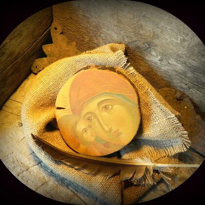 Jēzus Kristus Dieva Dēls Glābējs. 12,5x12,5cm