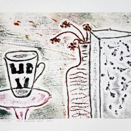 "Pusdienas". Kologrāfija. 40,5x23cm. 2007