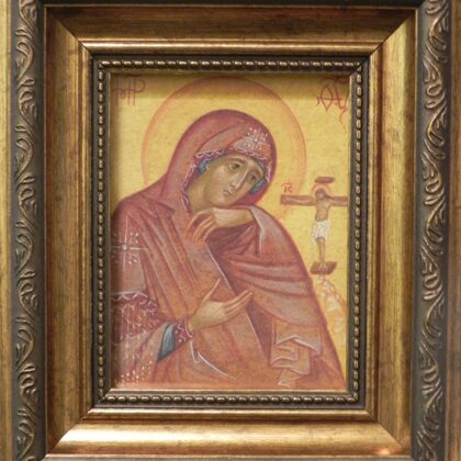 Ahtirskas Dievmātes ikona. 15,5x13,3cm