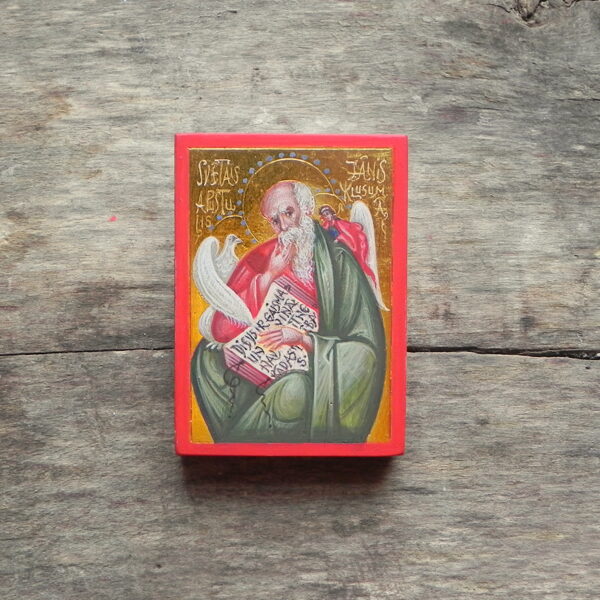 Sv.Apustulis Jānis klusumā. 7x5cm