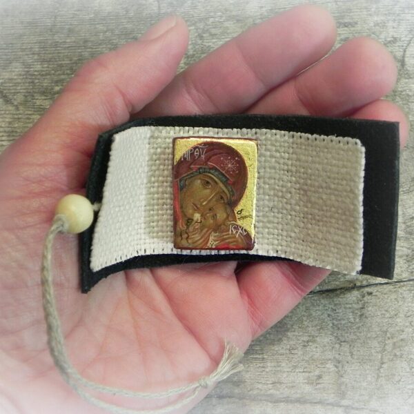 Miniatūra. Korsuņas Dievmātes ikona. 3,2x2,2cm.