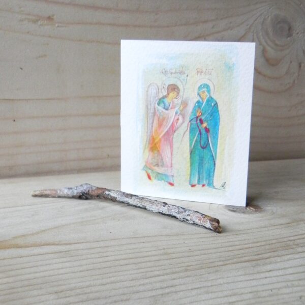 Miniature. Egg tempera on paper. 2025