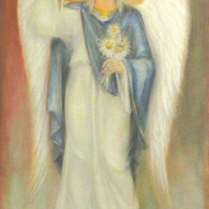 Commission. "Archangel Gabriel". Oil on canvas. 1,16x73cm. 2015