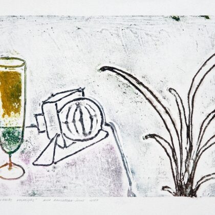 "Dinner". Colography. 40,5x23cm. 2007