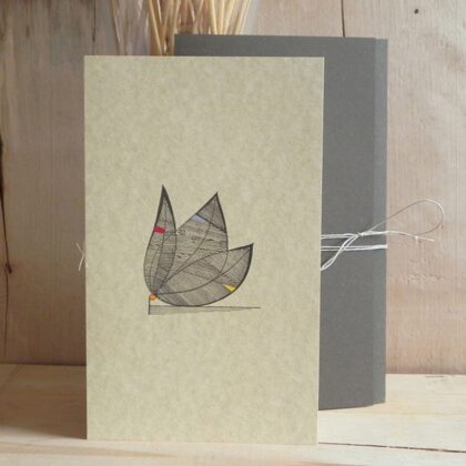 Paper, ink, egg tempera.