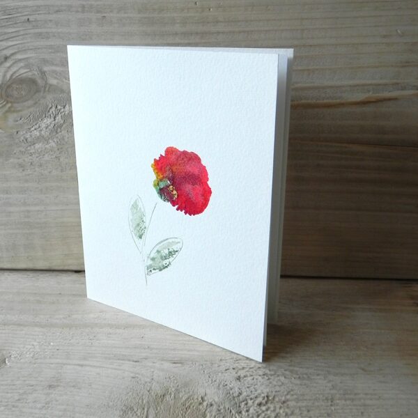 "Poppy". Monotype, gold. 18,5x14cm. 2023