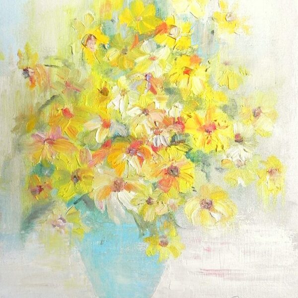 "September flowers". Oil on canvas. 2023