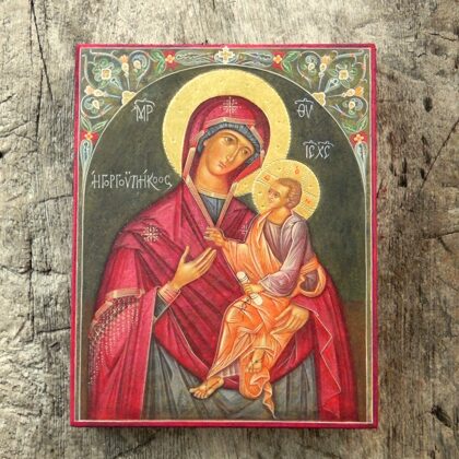 Icon of the Mother of God "Quick to Hear". 17x13,4cm. 2022