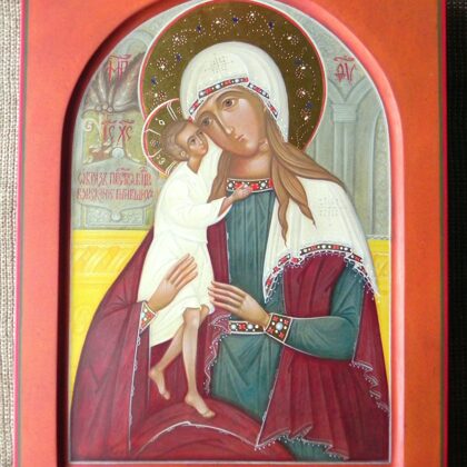 "The Seeking of the Lost"Icon of Mother of God. 34x25cm. 2019