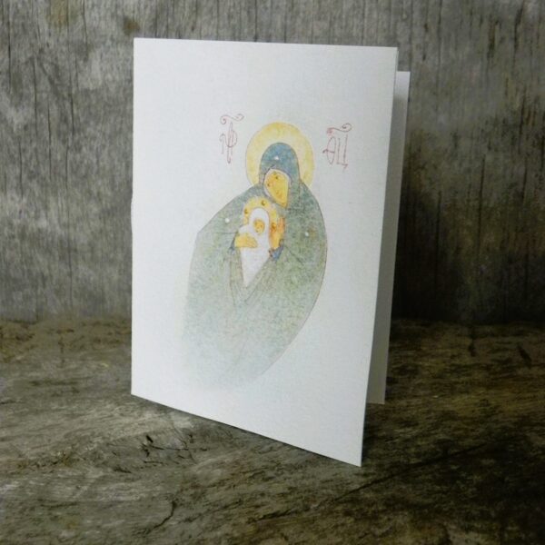 "Nativity". Egg tempera on paper. 10,5x8cm. 2025