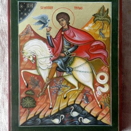 Saint Tryphon. 17x13,4cm