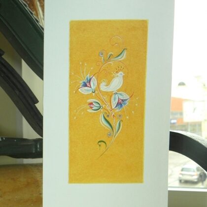 Paper, egg tempera, gold.