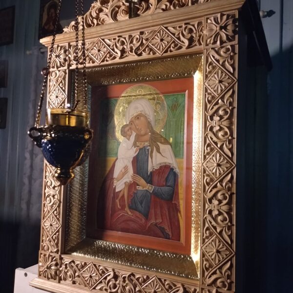 "The Seeking of the Lost" Icon of Our Lady. 34x25cm. 2019