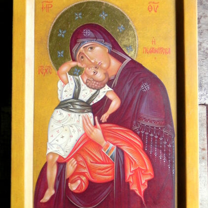 "Pelagonitissa" Icon of Mother of God. 37,5x26,5cm. 2019