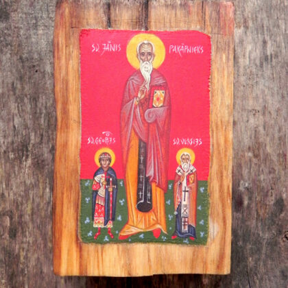 Saint John Climacus, St.George, St.Blaise. 12,5x8cm