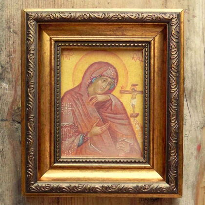 "Ahtirskaya" Icon of Mother of God. 15,5x13,3cm