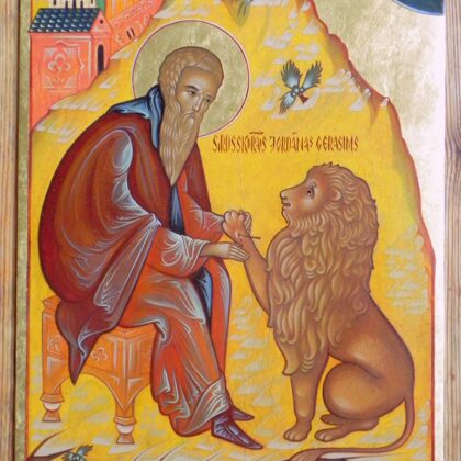 Sv.Jordānas Gerasims 44,5x33cm