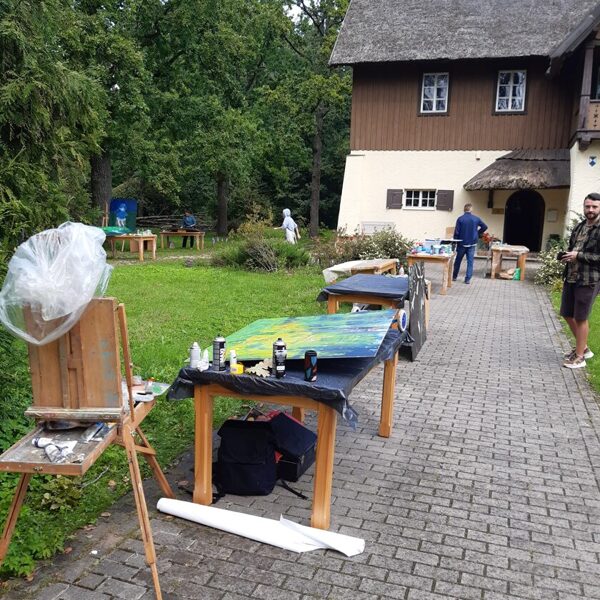 Plein-air in Ķemeri, Meža Māja