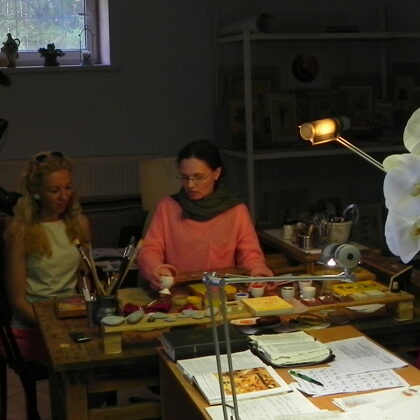 TV broadcast about the painting process