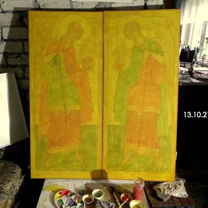 Laying of basic tones