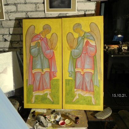 Laying of first light tones. To be continued!