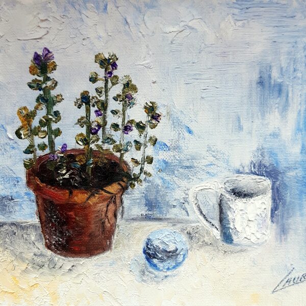 Miniature painting. Adult group. Oil on canvas. 