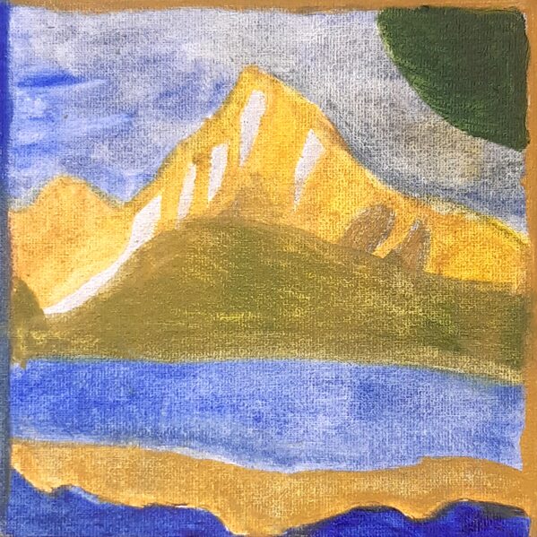 Very first experinece in art! Adult group. Inspired by the van Gogh! Oil on canvas.