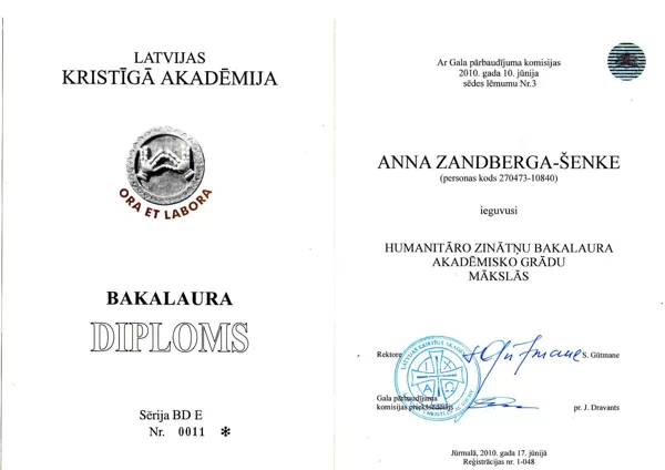 2010.gads. DIPLOMS