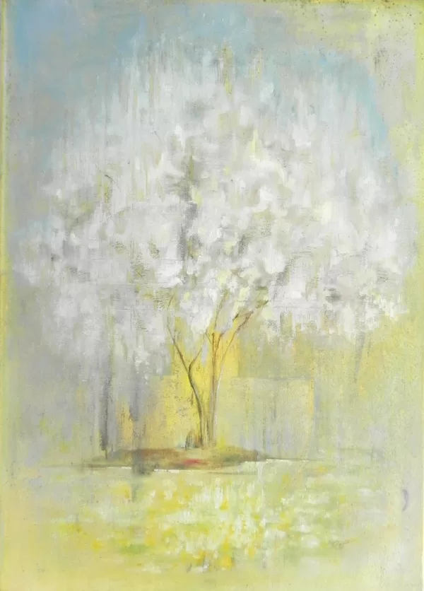 "Ķirši zied". 70x50cm. Pieejams iegādei!