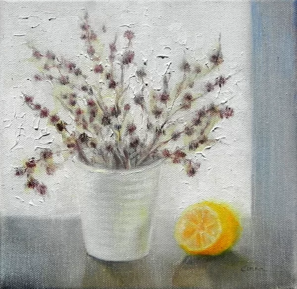 "Ziedi ziemā". 20x20cm. PĀRDOTS!