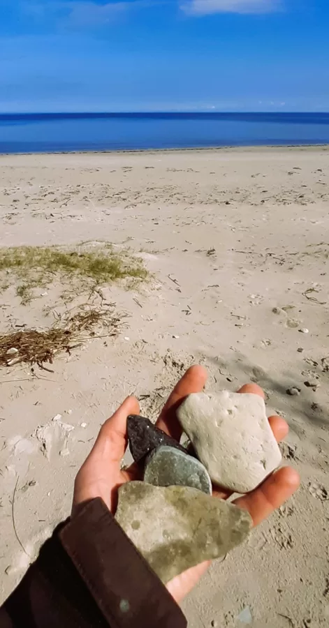 Where do stones for painting come from? The Baltic Sea coast is right next to me!