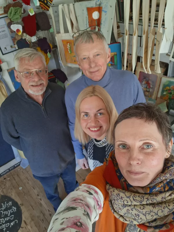 27.04.2026. My dear colleagues, artists Julia Svede, Jurii and Dmitrii Fedulov.